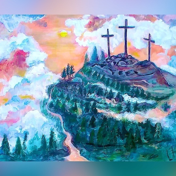 COPY - Handmade painting Crosses - Picture 2 of 2
